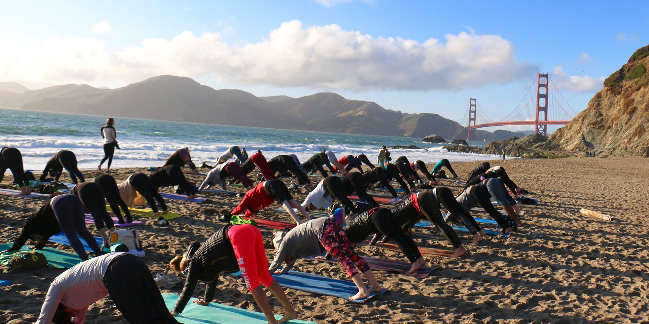 Sound Off™ Sunset Silent Disco Yoga with Outdoor Yoga - San Francisco