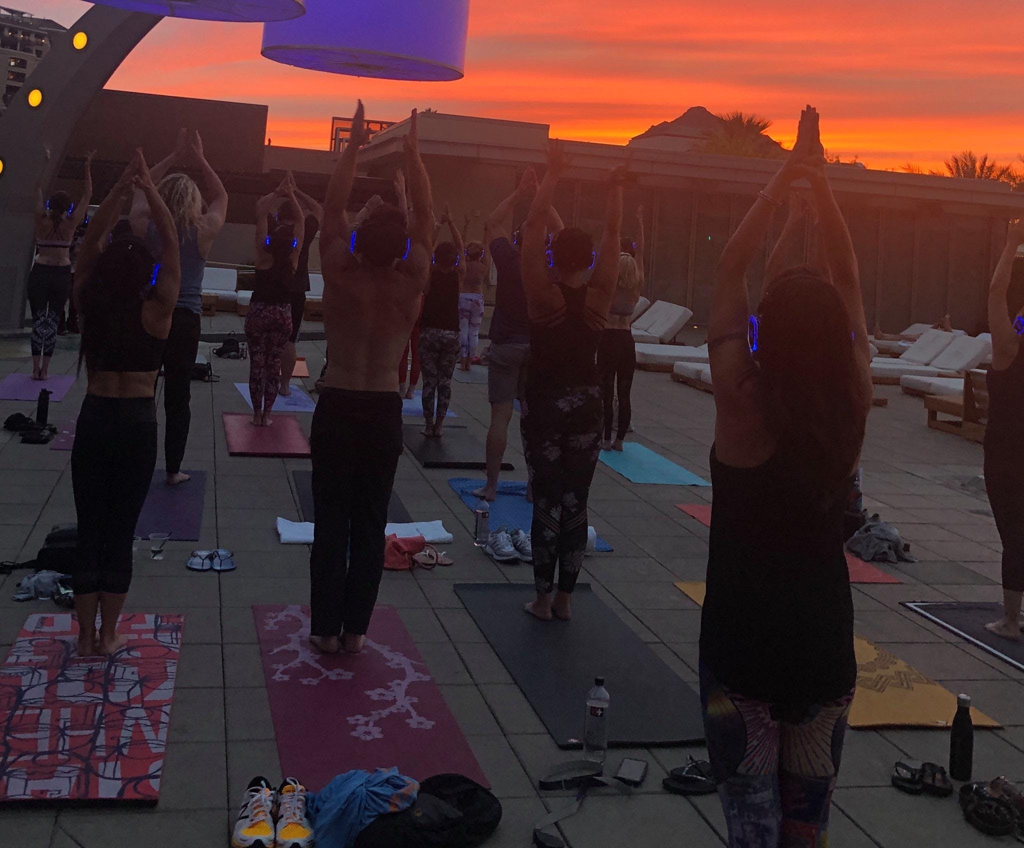 Sunset Beats Yoga w/ Silent Disco Headphones