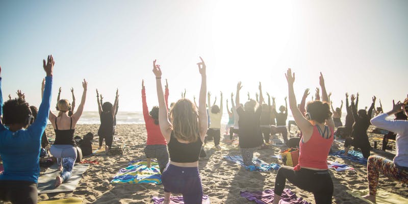 Beach Yoga with Outdoor Yoga SF X The Assembly!