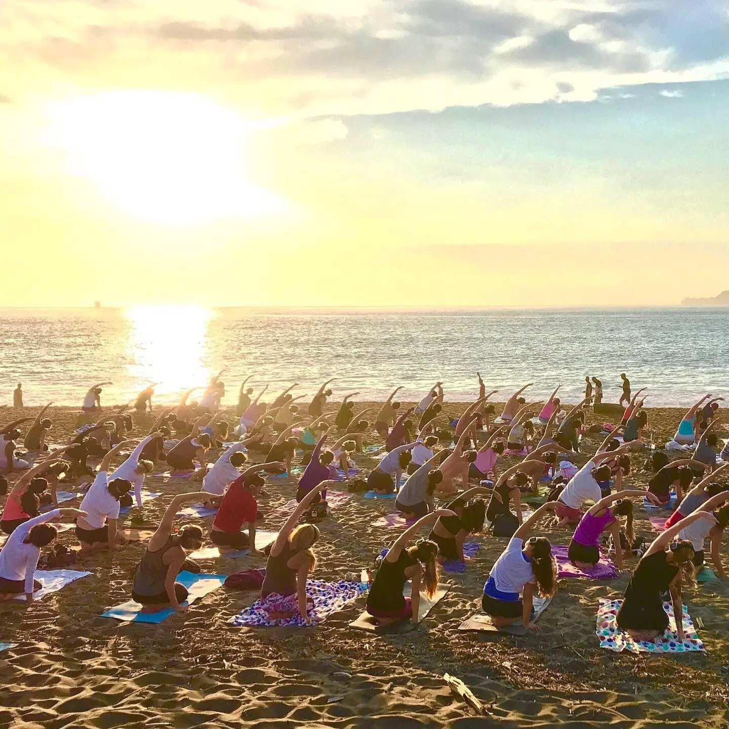 Silent Beach Yoga with Nat Kendall and LIVE music by Madhu!