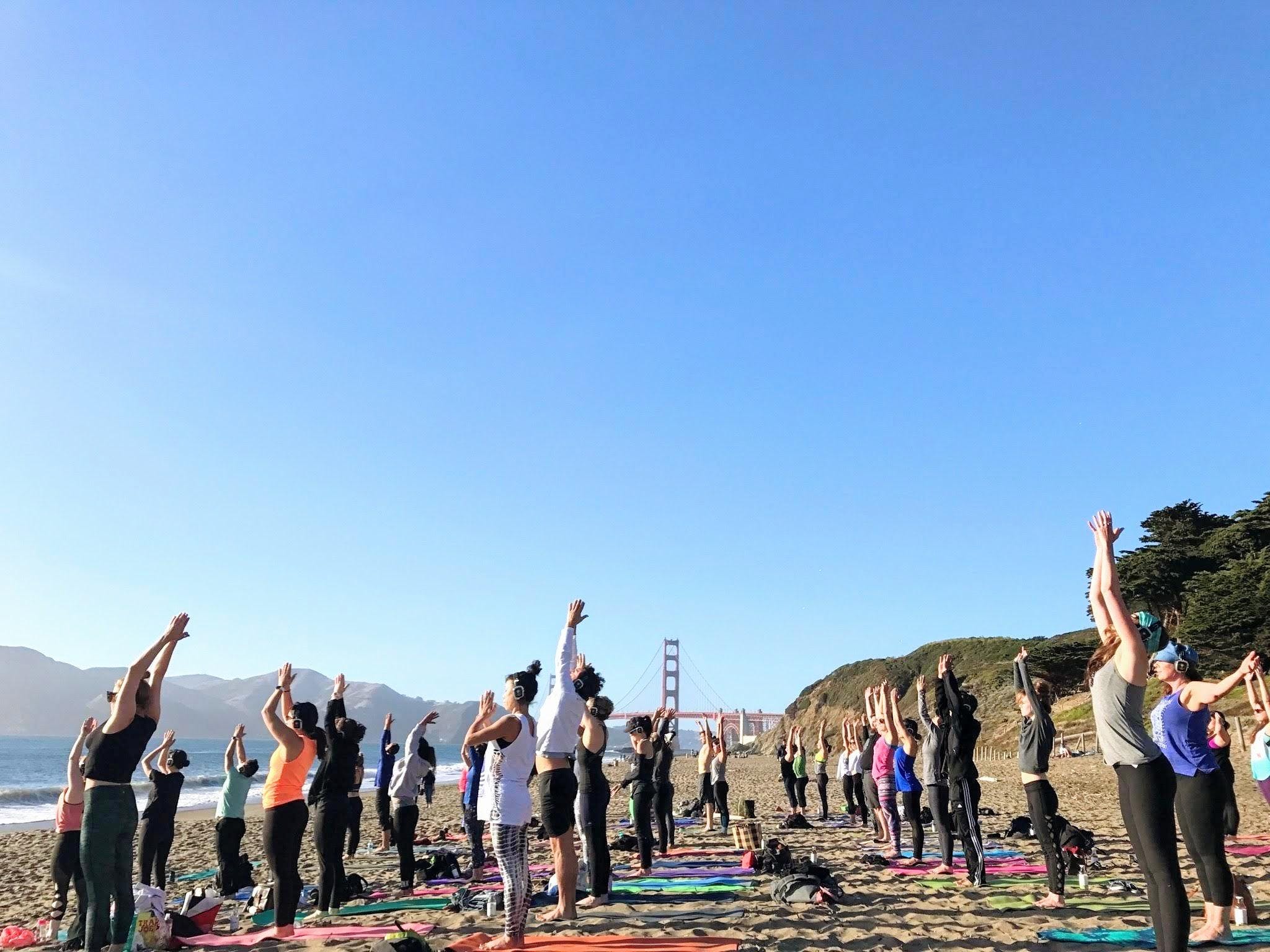 Saturday Groove: Beach Yoga with Julianne