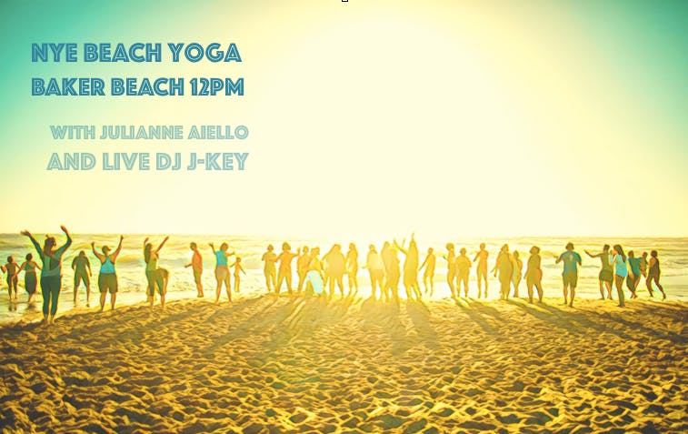 NYE [Silent Disco] Beach Yoga - with Julianne + Live DJ J-Key!