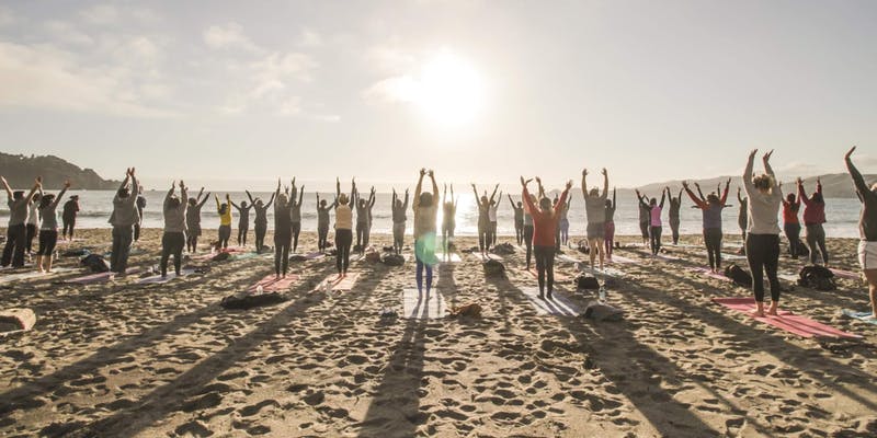 Saturday Groove: Beach Yoga with Julianne