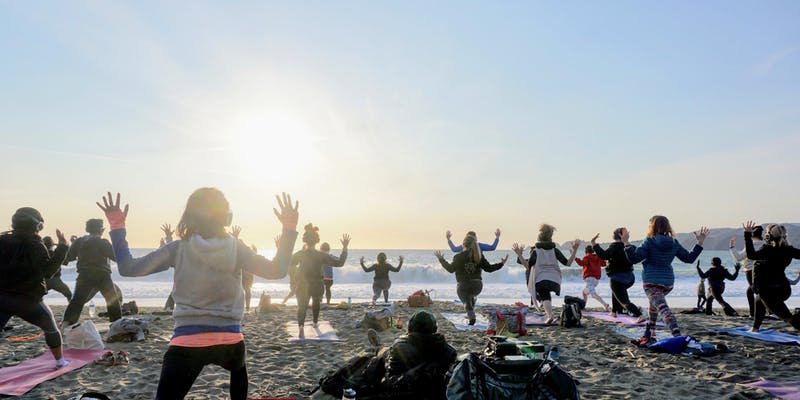 Saturday Groove: Beach Yoga with Peter Walters!