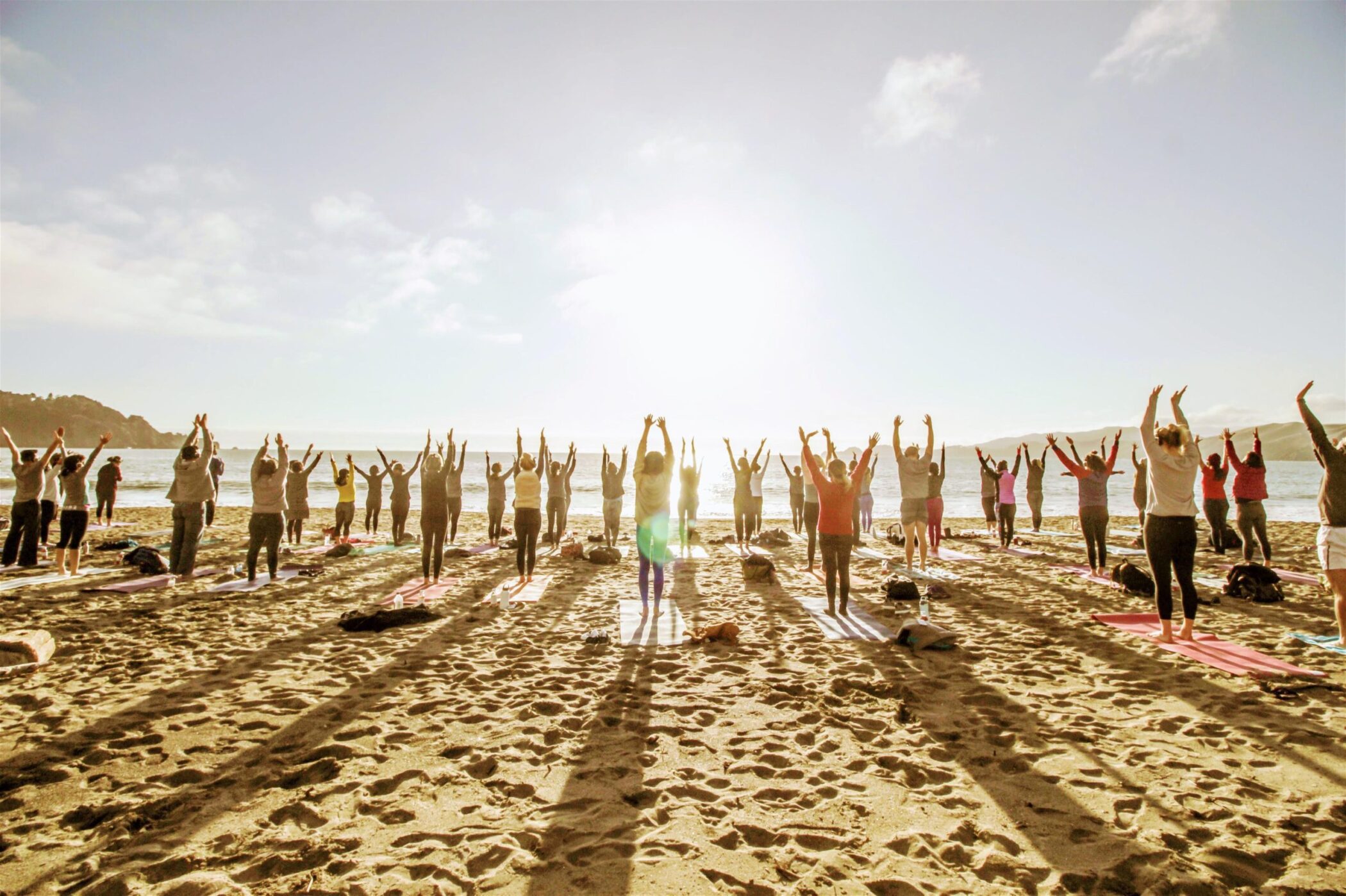 Saturday Groove Beach Yoga with Sarah!