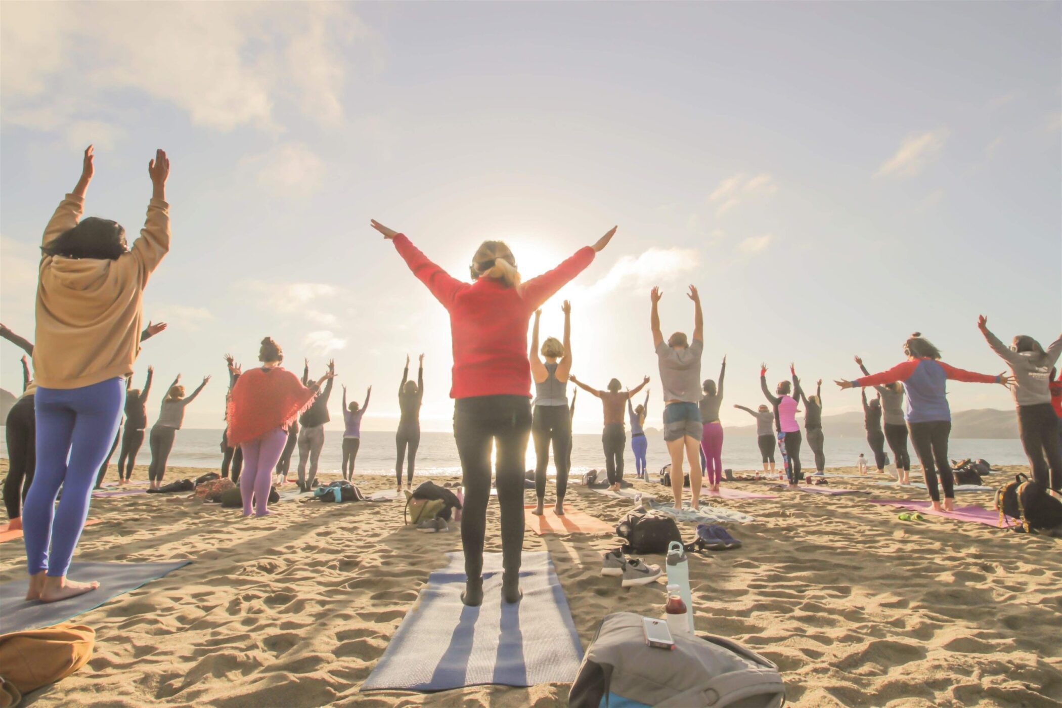 Saturday Groove Beach Yoga with Julie!