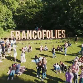 People connecting at the Francofolies Festival